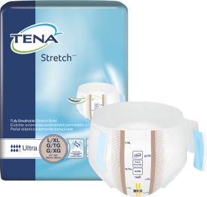 TENA 67803 | Stretch Ultra Briefs | Large/XL 41"- 64" | 2 Bags of 36