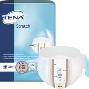 TENA Stretch Ultra Briefs | Large/XL 41"- 64" | 67803 | 2 Bags of 36