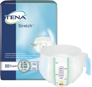 TENA 67903 | Stretch Super Briefs | Large/ X-Large 41"- 64" | 2 Bags of 28