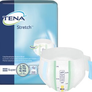 TENA 67903 | Stretch Super Briefs | Large/ X-Large 41"- 64" | 2 Bags of 28