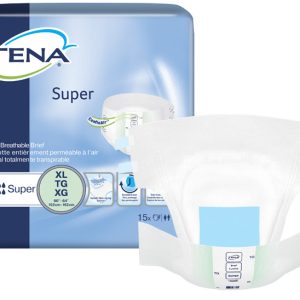 TENA Super Briefs | X-Large 60"- 64" | 68011 | 4 Bags of 15