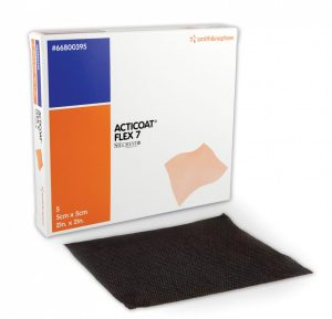 ACTICOAT Flex 7 Silver-Coated Barrier Dressing | Smith & Nephew | 66800395 | 5cm x 5cm | Box of 5