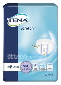 TENA 67802 | Stretch Ultra Briefs | Medium/Regular 33" - 52" | 2 Bags of 36