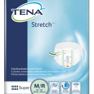 TENA 67902 | Stretch Super Briefs | Medium 33"- 52" | 2 Bags of 28