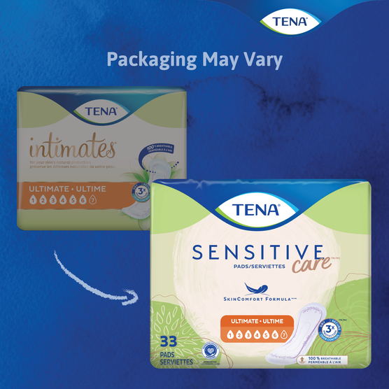 TENA Sensitive Care Ultimate Regular Pads | 54427 | 16" | White | 40 Pads
