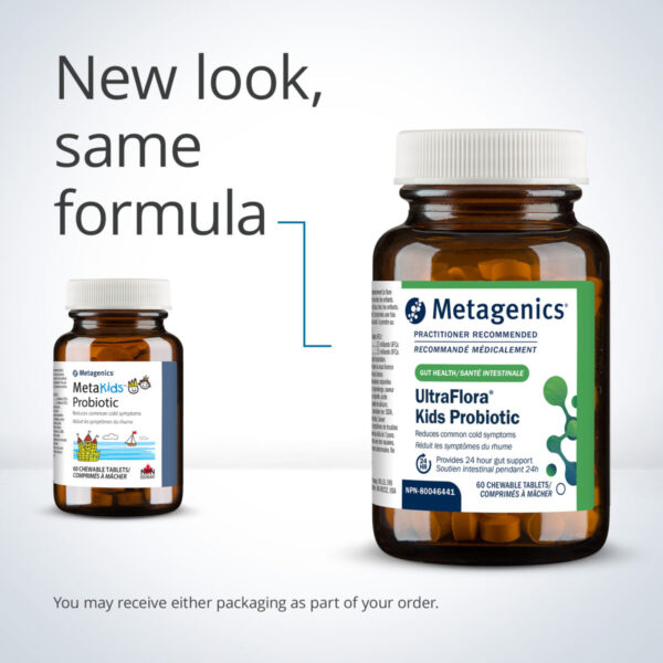 Metagenics UltraFlora Kids Probiotic | UFCHEWKIDCAN | 60 Chewable Tablets