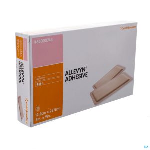 ALLEVYN Ag Adhesive Dressing | Smith & Nephew | 66000744 | 12.5cm x 22.5cm | Box of 10