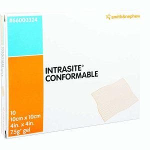 INTRASITE Conformable Hydrogel Dressing | Smith & Nephew | 66000324 | 10cm x 10cm | Box of 10