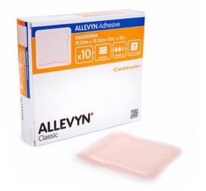 ALLEVYN Ag Adhesive Dressing | Smith & Nephew | 66000044 | 12.5cm x 12.5cm | Box of 10