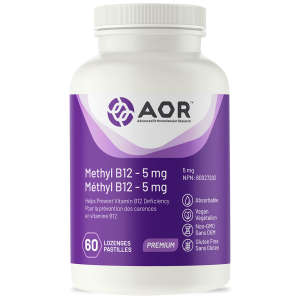 AOR Methyl B12 – 5 mg | 60 Lozenges | InnerGood.ca | Canada