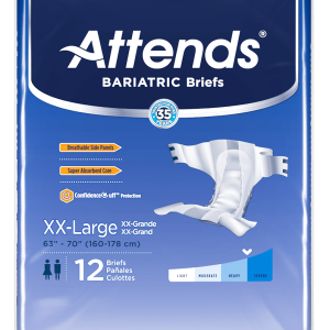 ATT DD50 | Attends Bariatric Briefs | XXL 63" - 70" | 4 Bags of 12