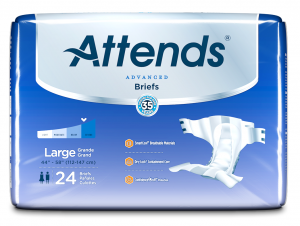 ATT DDC30 | Attends Advanced Briefs | Large 44" - 58" | 3 Bags of 24