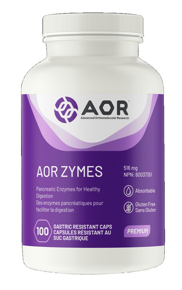 AOR Zymes | 100 Gastric Resistant Capsules | InnerGood.ca | Canada