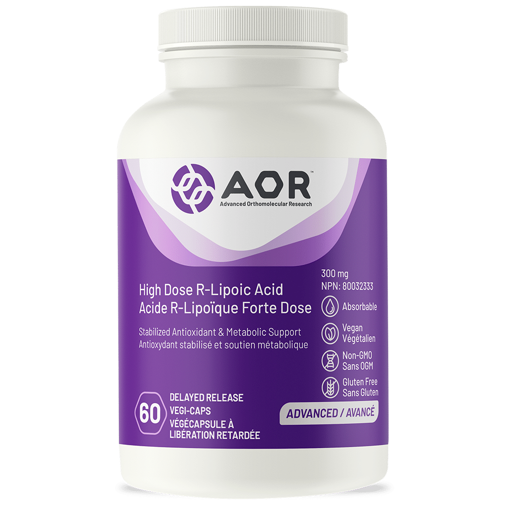 AOR 04289 - High Dose R-Lipoic Acid 60 Vegi Caps Canada