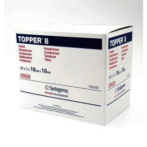 Johnson & Johnson Topper 8 Swabs | 10cm x 10cm | JNJ TS8102 | Box of 150
