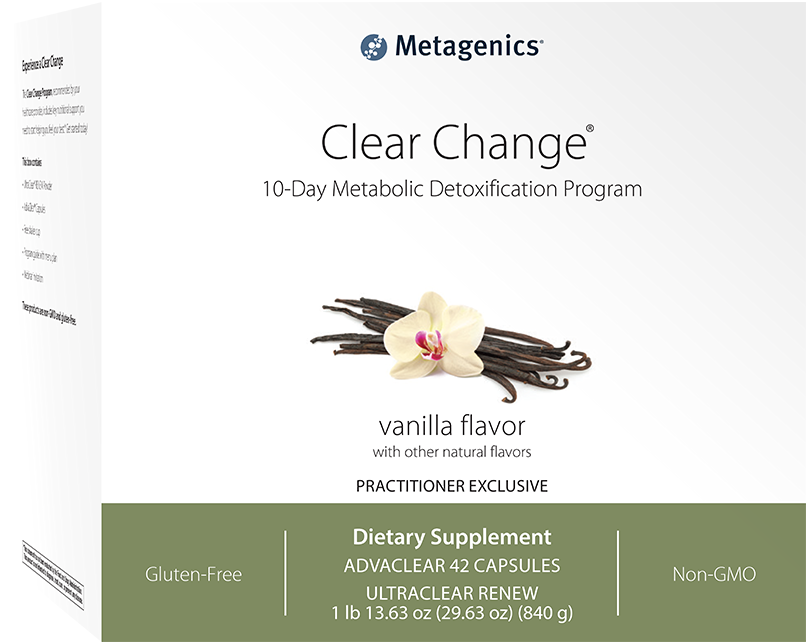 Metagenics Clear Change Vanilla 10-Day Program Canada - sober October