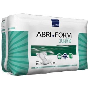 Abena 1000021279 (Formerly 43050) | Abri-Form Junior XS2 19.5" - 24" | 1400ml | 4 bags of 32