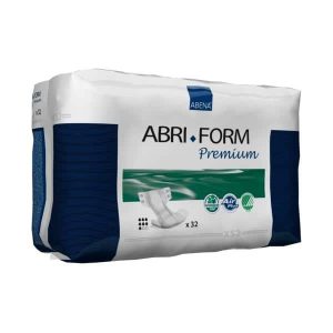 Abena 1000021280 (Formerly 43054) | Abri-Form Premium Adult Briefs | XS2 19.5" - 24" | 1400ml | 4 bags of 32