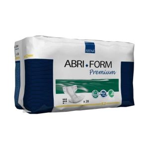 Abena 1000021281 (Formerly 43055) | Abri-Form Premium Adult Briefs | S2 19.5" - 24" | 1800ml | 3 bags of 28