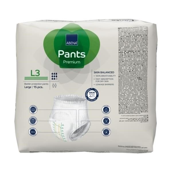 Abena Pants L3 39.3" - 55.1" | 2400ml | 1000021327 | 6 bags of 15