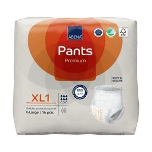 Abena Pants XL1 51.1" - 66.9" | 1400ml | 1000021328 | 6 bags of 16