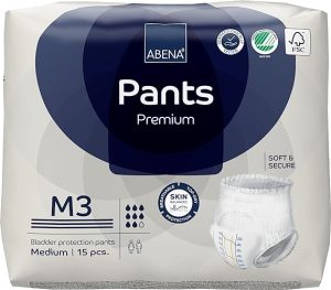 Abena Pants M3 31.5" - 43.3" | 2400ml | 1000021324 | 6 bags of 15