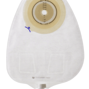 Coloplast 14202 | Assura One-Piece Non-Convex Urostomy Pouch | Cut-to-Fit 10mm - 55mm | Transparent | Box of 10