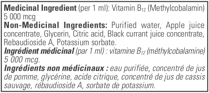 Pure Encapsulations B12 5000 liquid | 30 ml | InnerGood.ca | Canada
