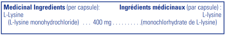 Pure Encapsulations l-Lysine | 90 Veg Caps | InnerGood.ca | Canada