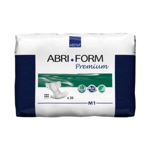 Abena 1000021284 (Formerly 43061) | Abri-Form Premium Adult Briefs | M1 27.5" - 43" | 2000ml | 4 bags of 26