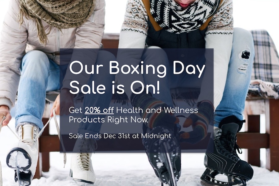 boxing day sale for ostomy supplies, vitiamins and supplements in Canada