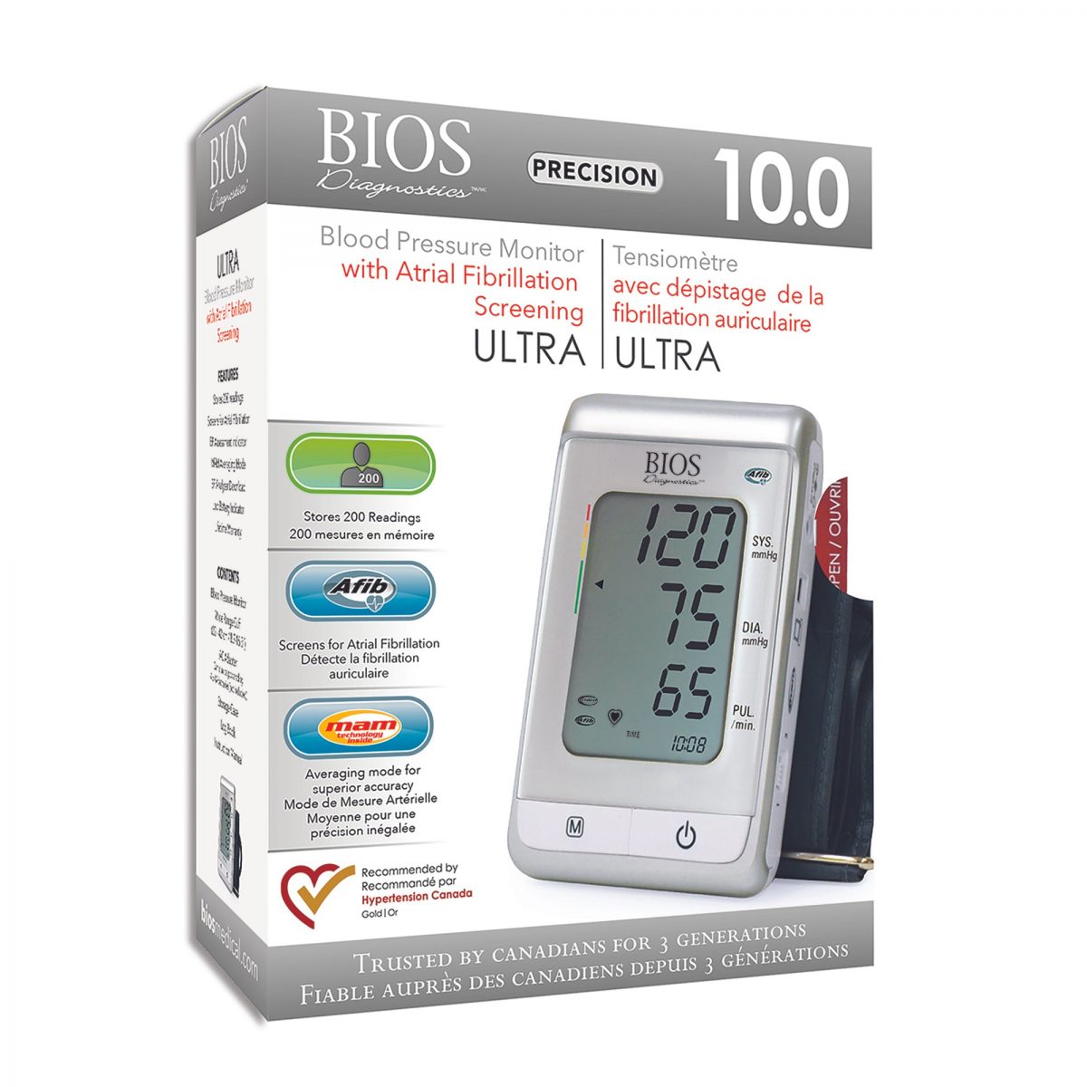 BIOS Diagnostic Precision Series 10.0 Blood Pressure Monitor 3MS1-4Y Inner Good Canada