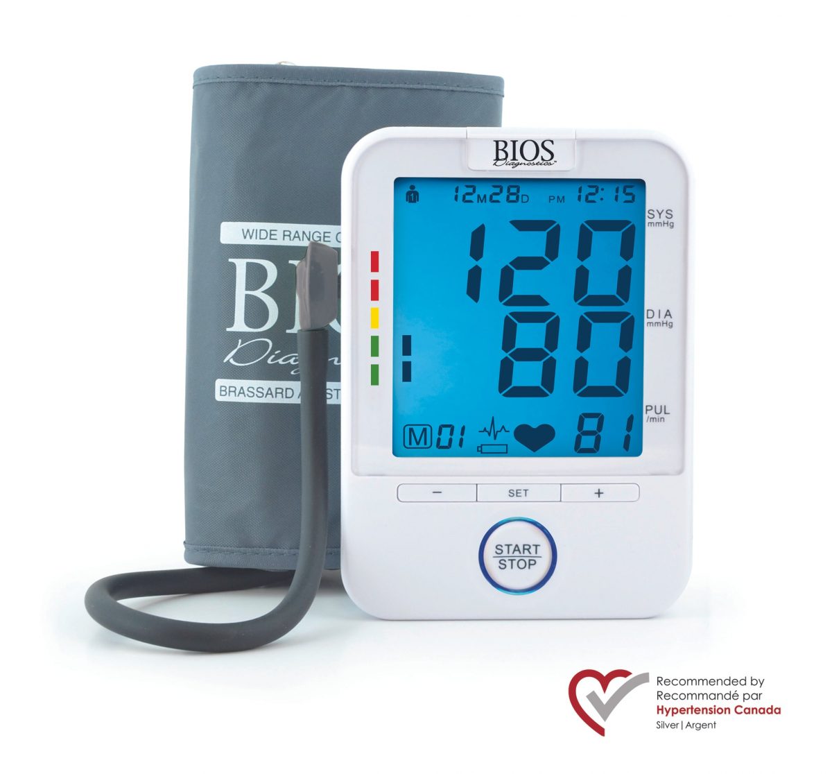 BIOS Easy Read Blood Pressure Monitor | BIOS BD201 | IG | Canada