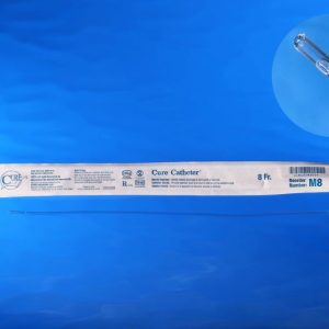 CURE M8 Intermittent Catheter - Straight Tip | 8 Fr | Box of 30