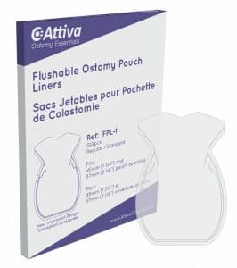 Flushable Ostomy Pouch Liners | Regular up to 57mm | FPL-1 | Box of 100