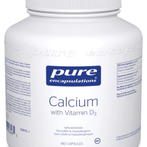 Pure Encapsulations Calcium w/ Vitamin D3 | 180 Capsules | IG | Canada
