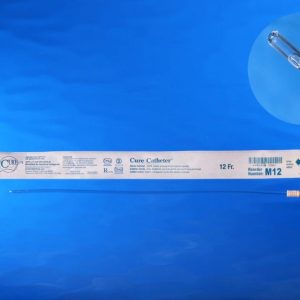 CURE M12 Intermittent Catheter - Straight Tip | 12 Fr | Box of 30