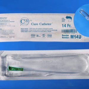 CURE M14U Medical® Intermittent Pocket Catheter | 14 Fr | Box of 30