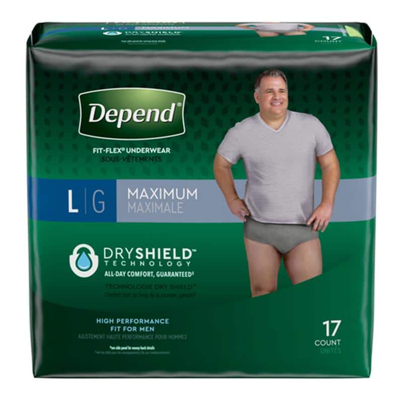 DEP 47926 | Depend® FIT-FLEX® | Incontinence Underwear | Men L