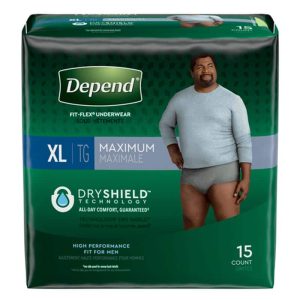 DEP 47930 | Depend® FIT-FLEX® Incontinence Underwear for Men | X-Large | Package of 15