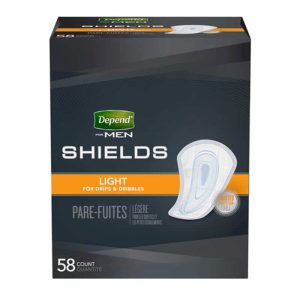 Depend 35641 | Depend® Incontinence Shields for Men | One size fits all | Package of 58