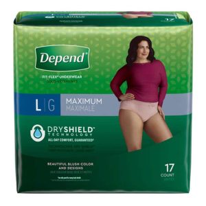 DEP 48124 | Depend® FIT-FLEX® Incontinence Underwear for Women | Large | Package of 17