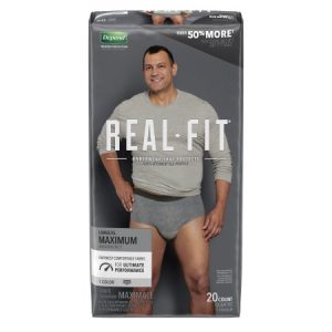DEP 50979 | Real Fit® Incontinence Underwear for Men | L/XL | Grey | Package of 20