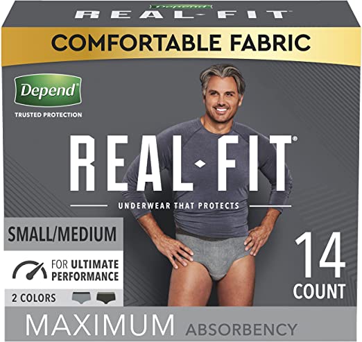 s Basics Incontinence Protective Underwear Diapers - Men, S/M - 40  count