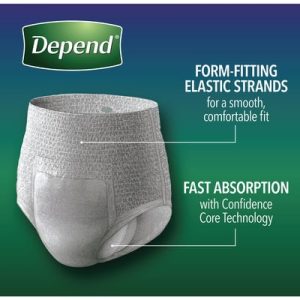 DEP 51124 | Night Defense® Underwear for Men | Overnight | S/M | Grey | Package of 14