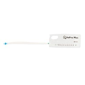 Hollister 7700144 | VaPro Plus No Touch F-Style Intermittent Catheter | 14 Fr | Box of 30