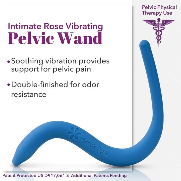 Intimate Rose Vibrating Pelvic Wand | IR-034 | Blue | 1 Item