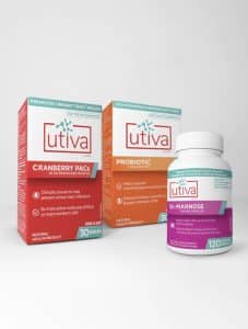 Utiva Max Power Bundle | Cranberry PACs, D-Mannose & Probiotic | 30 Days