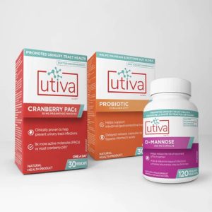 Utiva Max Power Bundle | Cranberry PACs, D-Mannose & Probiotic | 30 Days