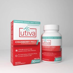 Utiva Cranberry PACs | UTI Support | 30 Days